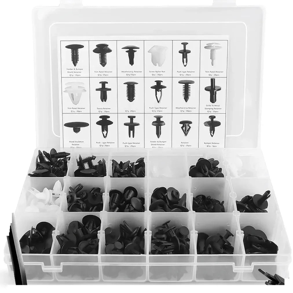 Kit Sujetadores para Auto 100 pcs